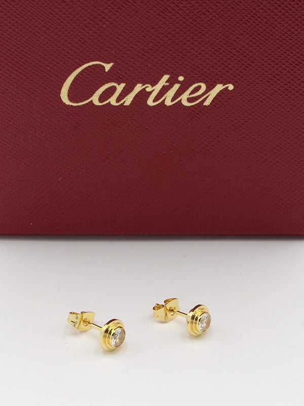 حلق كارتير ون ستون صعير حلق CARTIER