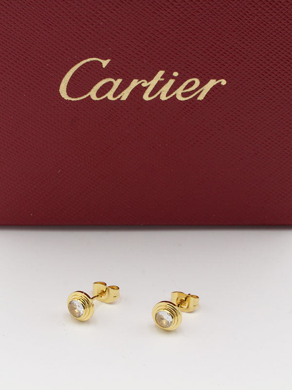 حلق كارتير ون ستون صعير حلق CARTIER