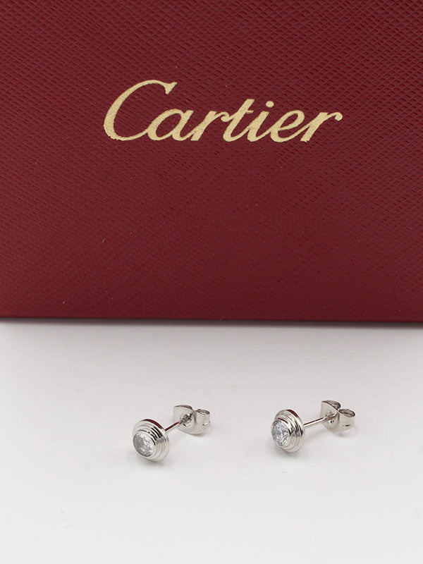 حلق كارتير ون ستون صعير حلق CARTIER