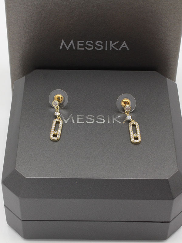 حلق ميسيكا زركون ناعم حلق messika ذهبي