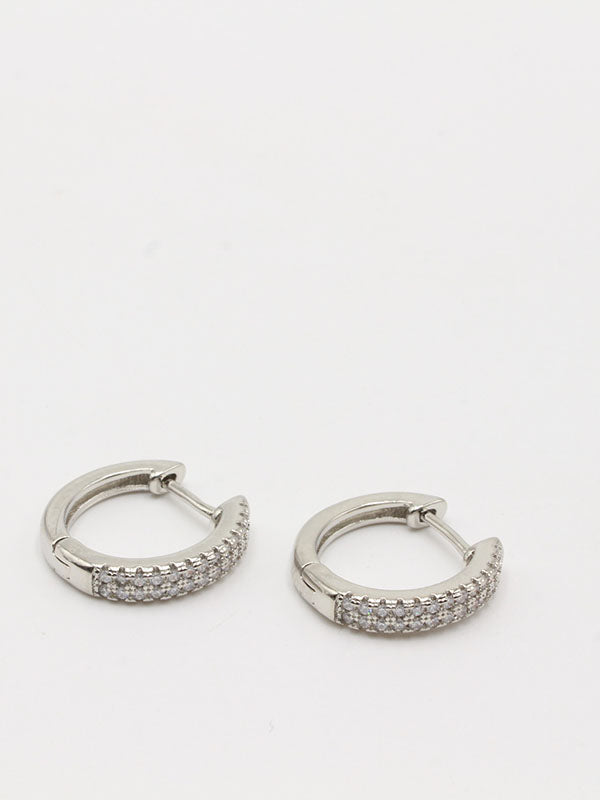 حلق زركون كيرف ون لاين حلق new فضي