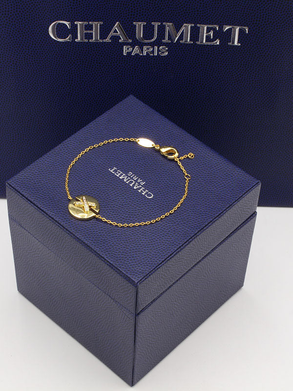 اسوارة شومية اكس زركون ناعم لوقو اسواره chaumet