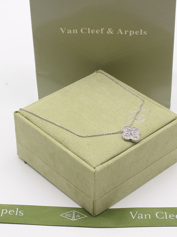 سلسال فان كليف ون فلاو زركون سلسال van cleef فضي