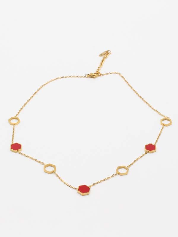 سلسال تشوكر 52207-1 سلسال jewel احمر