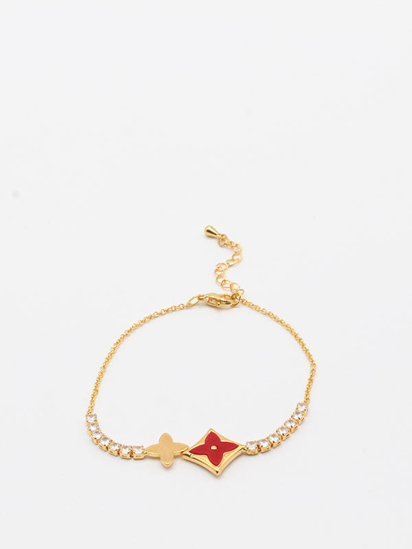 اسواره 407981-4 اسواره jewel ذهبي احمر