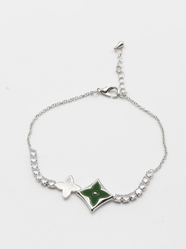 اسواره 407981-4 اسواره jewel فضي اخضر