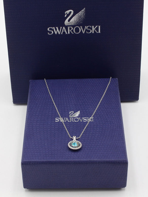 سلسال سواروفسكي بلو ستون سمبل سلسال Swarovski