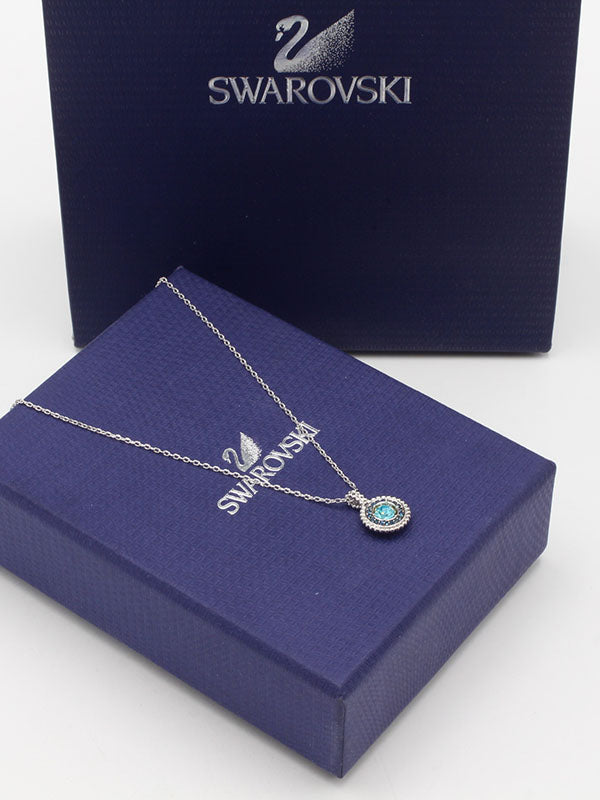 سلسال سواروفسكي بلو ستون سمبل سلسال Swarovski