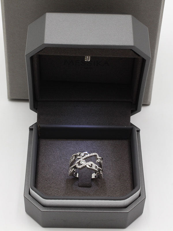 خاتم ميسيكا عريض زركون خواتم messika