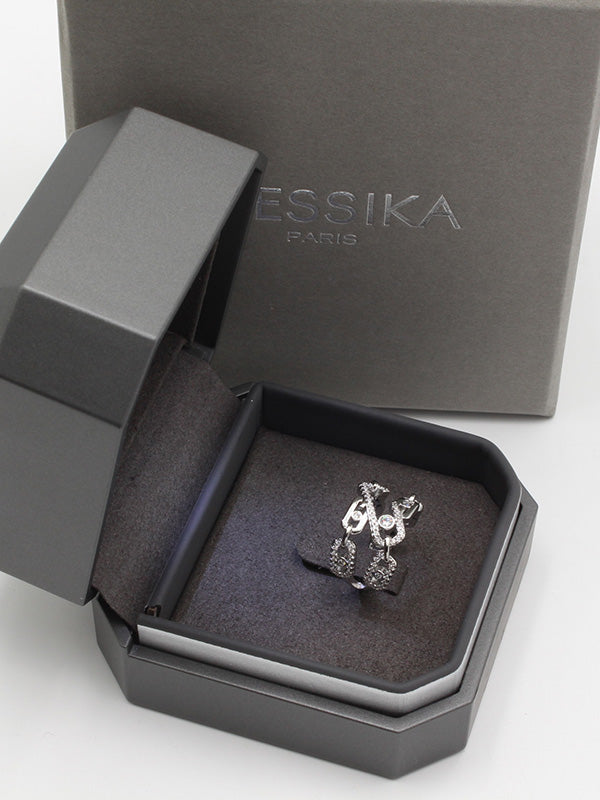 خاتم ميسيكا عريض زركون خواتم messika