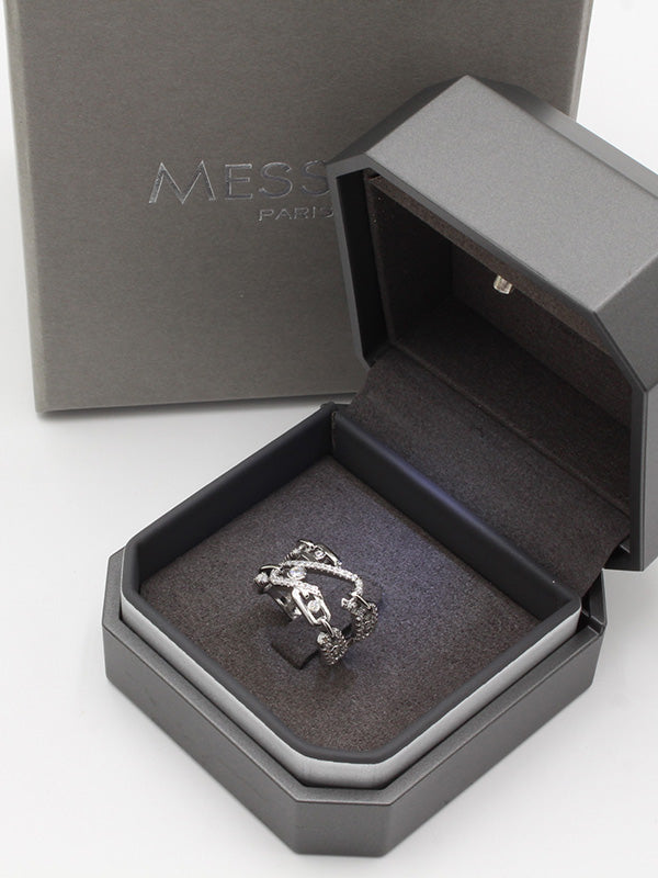خاتم ميسيكا عريض زركون خواتم messika فضي