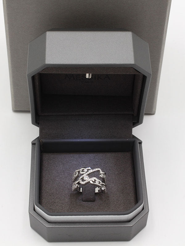 خاتم ميسيكا عريض زركون خواتم messika