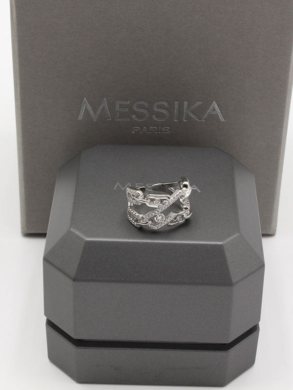 خاتم ميسيكا عريض زركون خواتم messika