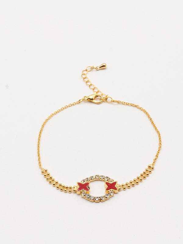 اسواره 407981-12 اسواره jewel ذهبي احمر