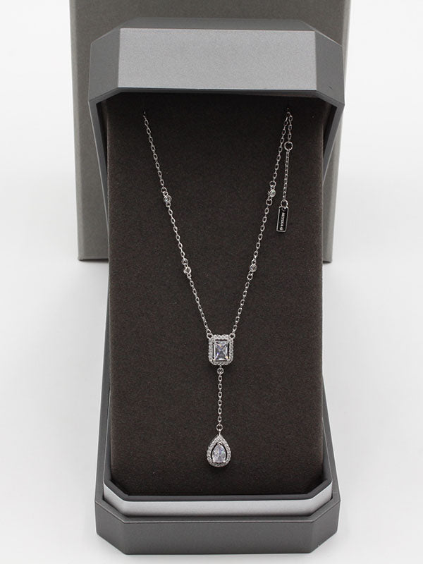 سلسال ميسيكا زركون لوقو سلسال messika فضي