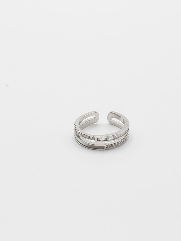 خاتم 62108-2 خواتم jewel فضي