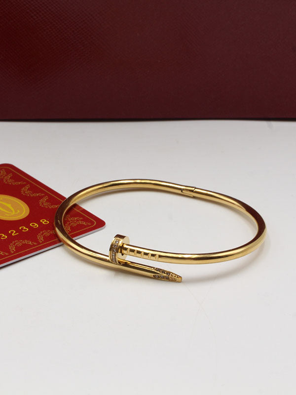 اسوارة كارتير مسمار زركون النحيفة slim اسواره CARTIER ذهبي 15