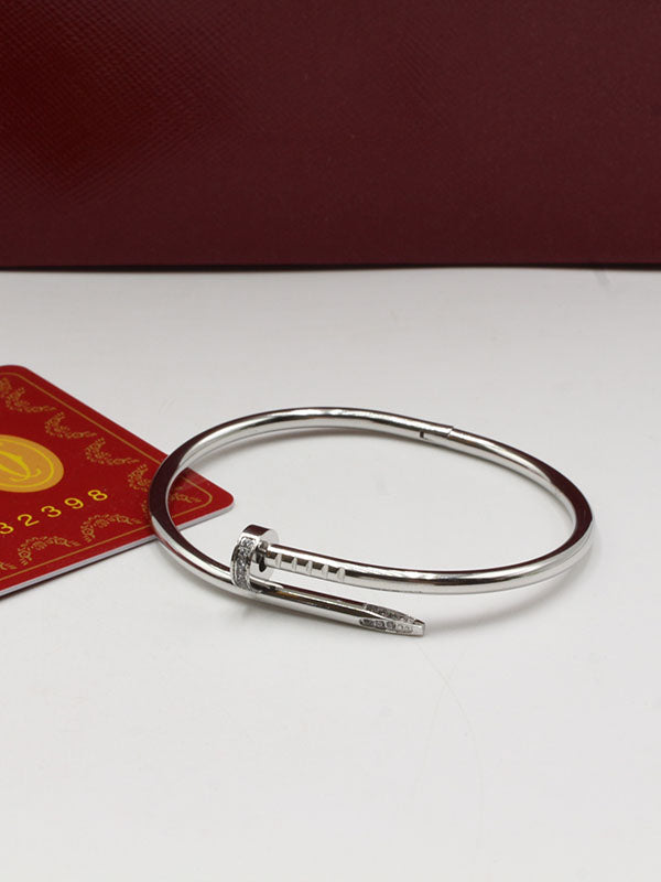 اسوارة كارتير مسمار زركون النحيفة slim اسواره CARTIER فضي 15