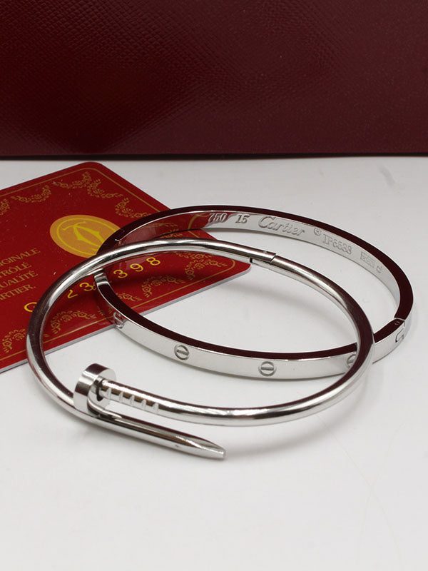 اسوارة كارتير مسمار مع اسواره لوف النحيفة slim اسواره CARTIER