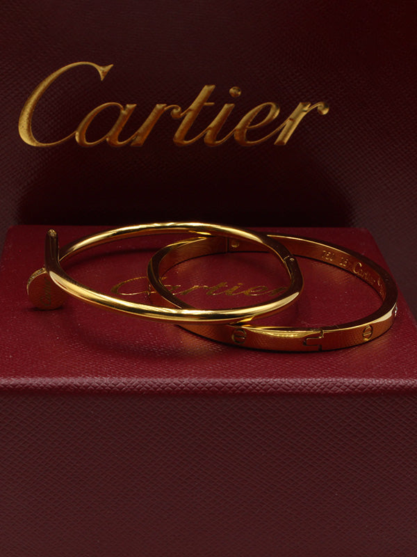 اسوارة كارتير مسمار مع اسواره لوف زركون النحيفة slim اسواره CARTIER