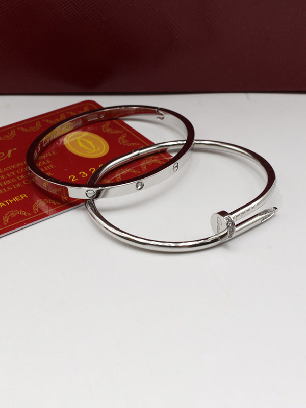 اسوارة كارتير مسمار مع اسواره لوف زركون النحيفة slim اسواره CARTIER