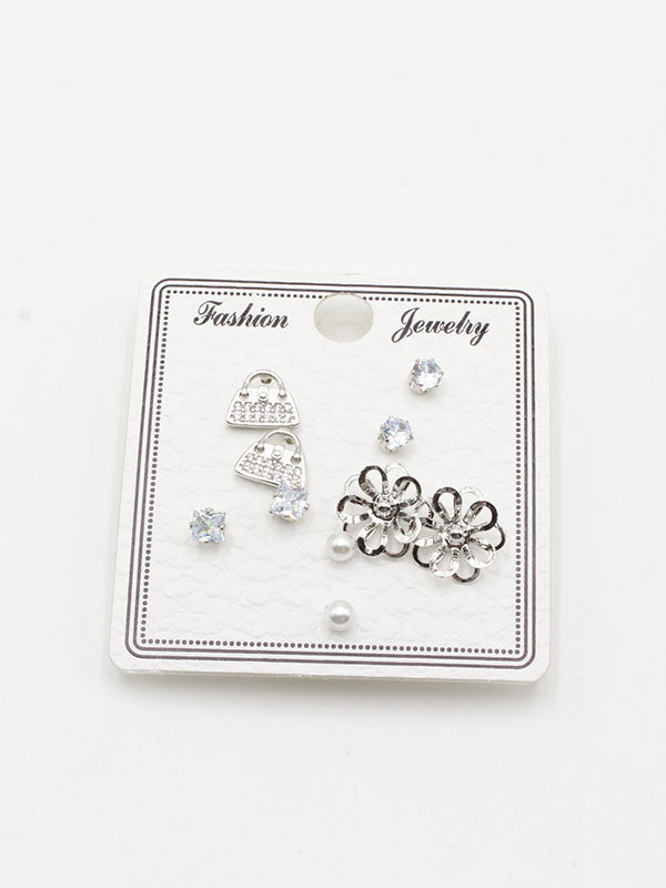 حلق 302748-4 حلق jewel فضي