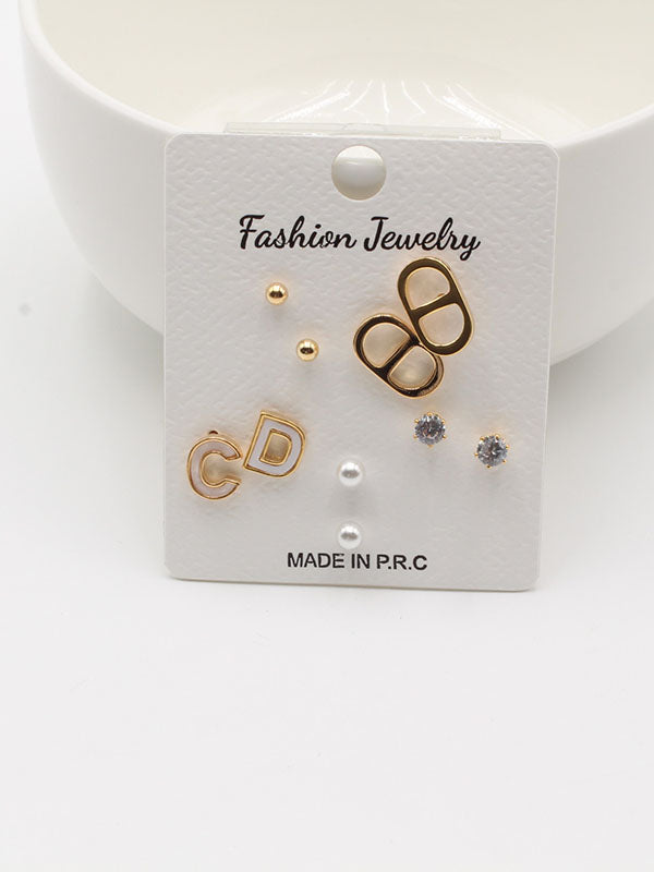 حلق 302748-28 حلق jewel ذهبي ابيض