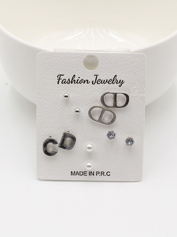 حلق 302748-28 حلق jewel فضي اسود