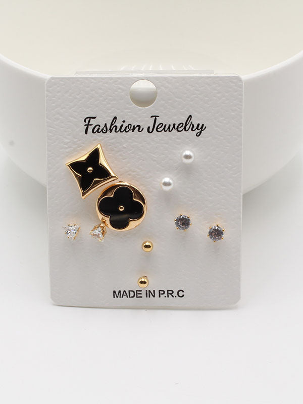 حلق 302748-18 حلق jewel ذهبي اسود