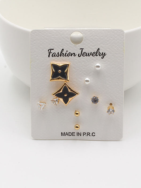 حلق 302748-14 حلق jewel اسود ذهبي