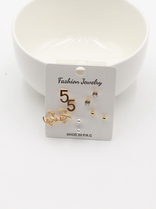 حلق 302748-1 حلق jewel ذهبي