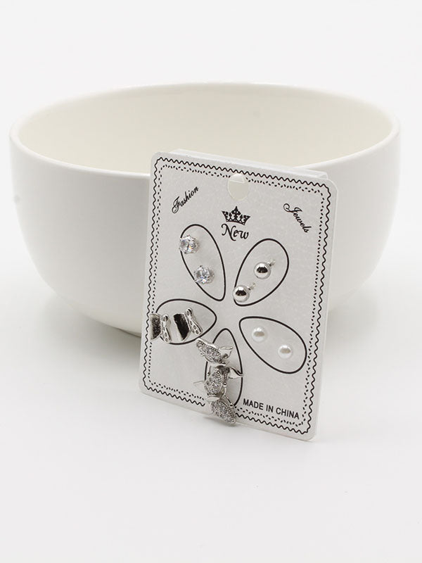 حلق 302748-17 حلق jewel فضي