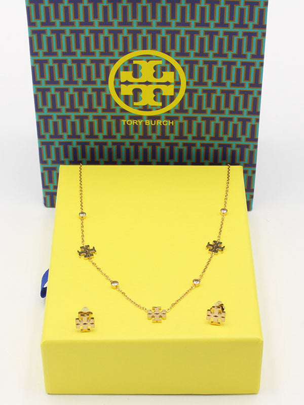 طقم توري بورش تشوكر اطقم tory burch ذهبي