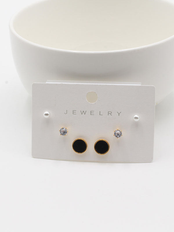 حلق 302748-25 حلق jewel اسود ذهبي