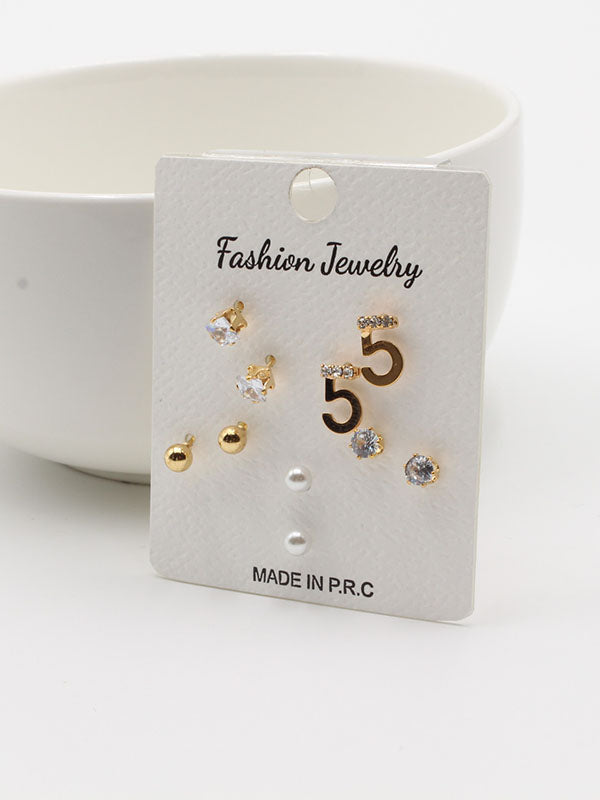 حلق 302748-9 حلق jewel ذهبي