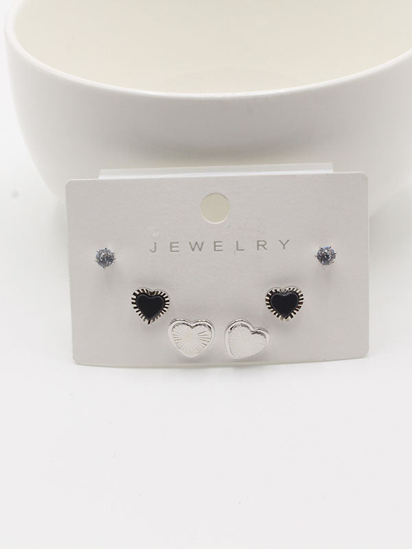 حلق 302748-21 حلق jewel اسود فضي