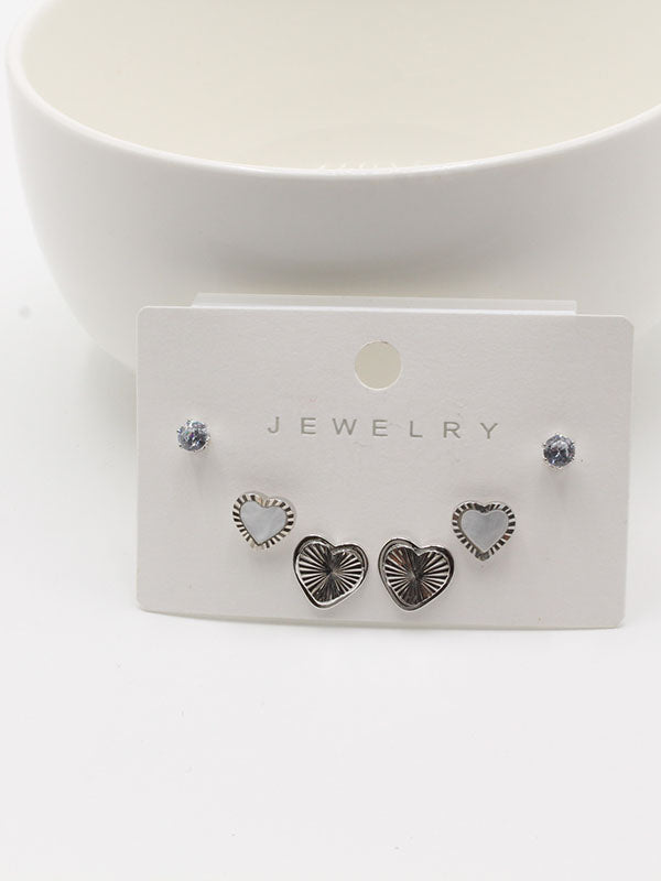 حلق 302748-21 حلق jewel ابيض فضي