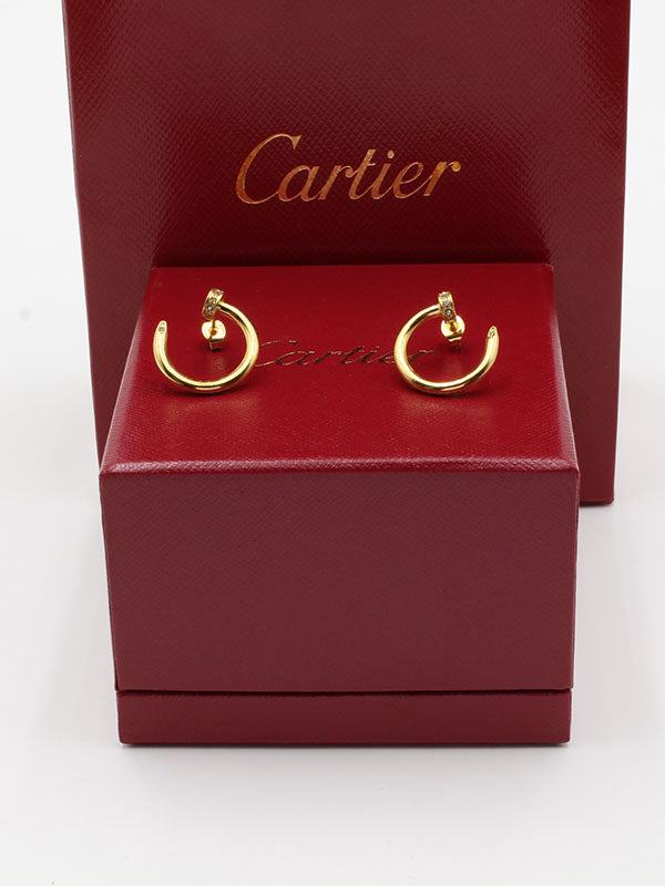 حلق كارتير مسمار زركون نيل حلق CARTIER ذهبي
