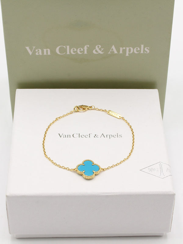 اسواره فان كليف وردة الماستر اسواره van cleef تركواز ذهبي