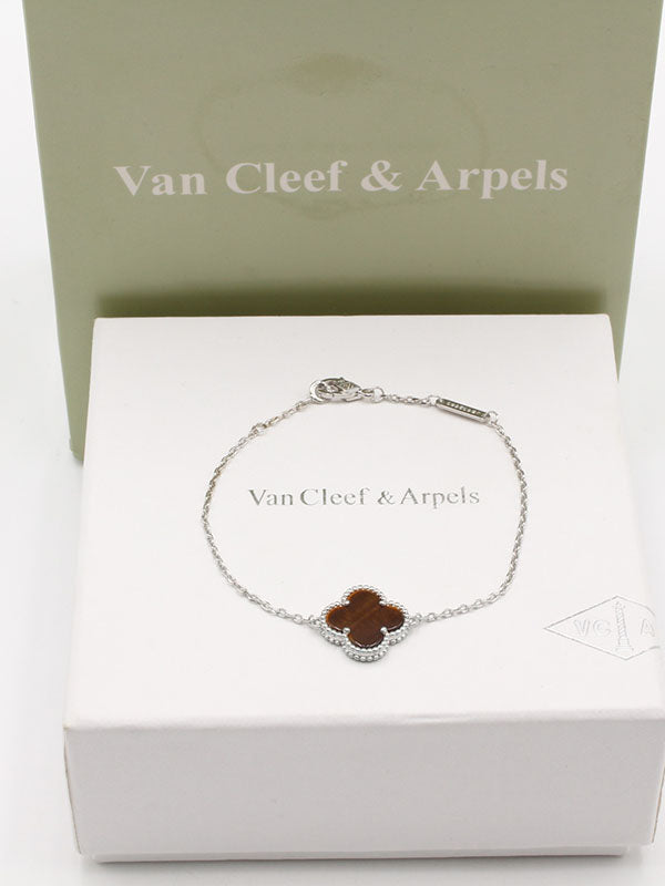 اسواره فان كليف وردة الماستر اسواره van cleef بني فضي
