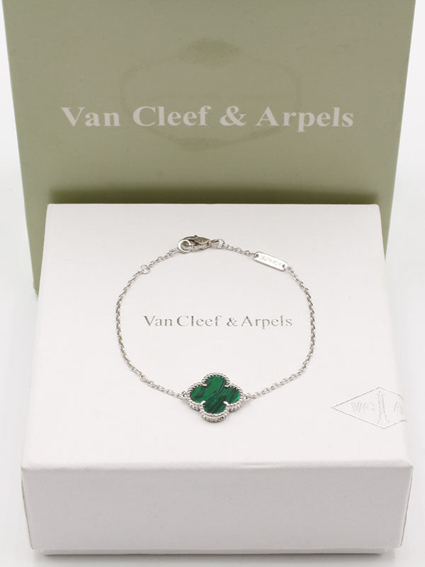 اسواره فان كليف وردة الماستر اسواره van cleef اخضر فضي