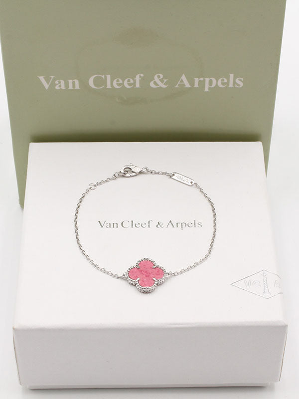 اسواره فان كليف وردة الماستر اسواره van cleef وردي فضي