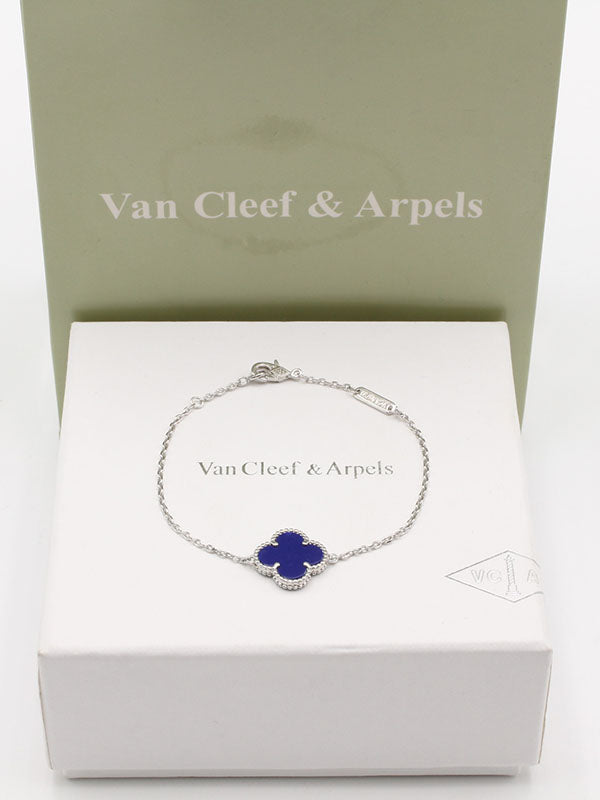 اسواره فان كليف وردة الماستر اسواره van cleef كحلي فضي