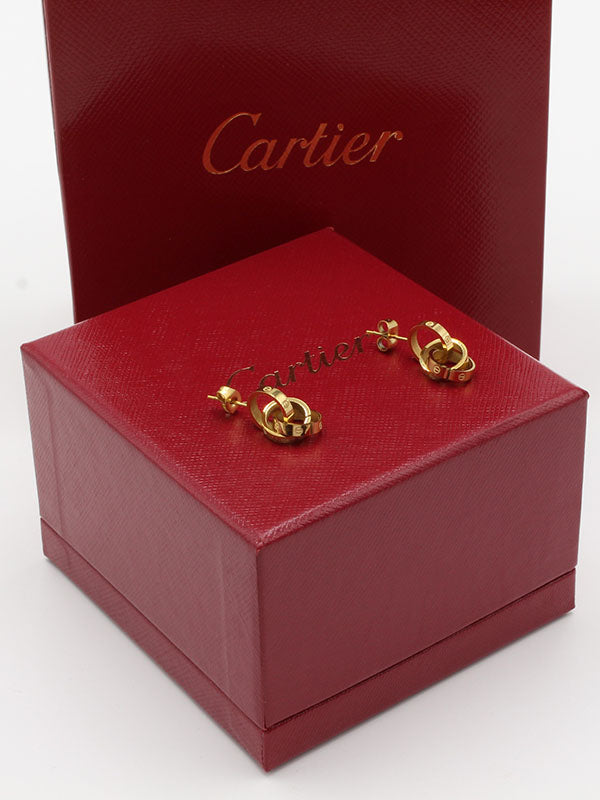 حلق كارتير تو سيركلز لوف حلق CARTIER ذهبي