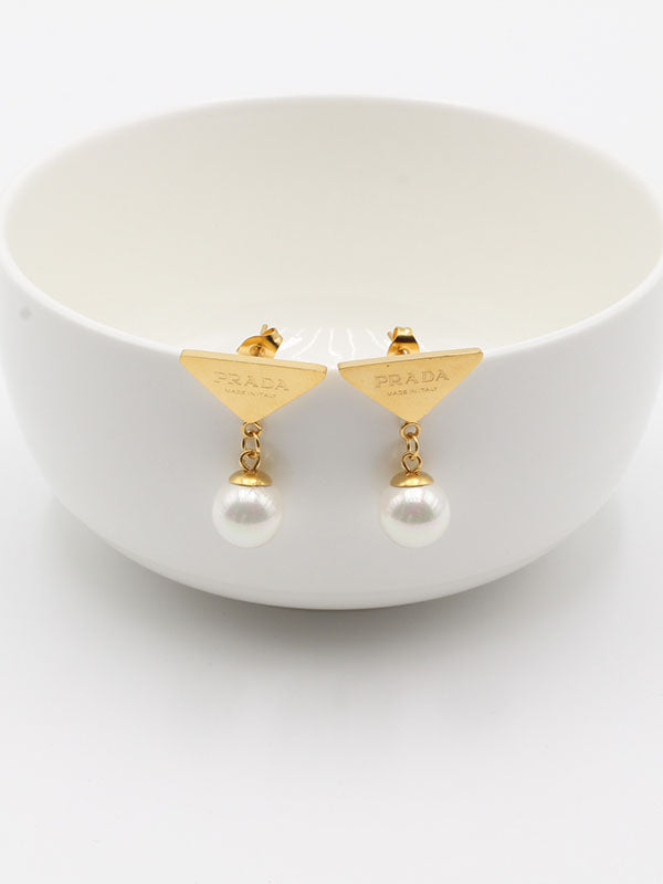 حلق برادا فلات قولد لولو حلق brada ذهبي