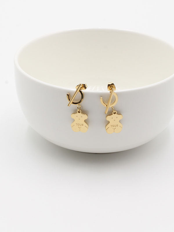 حلق توس بندنت لوقو حلق دبدوب ذهبي