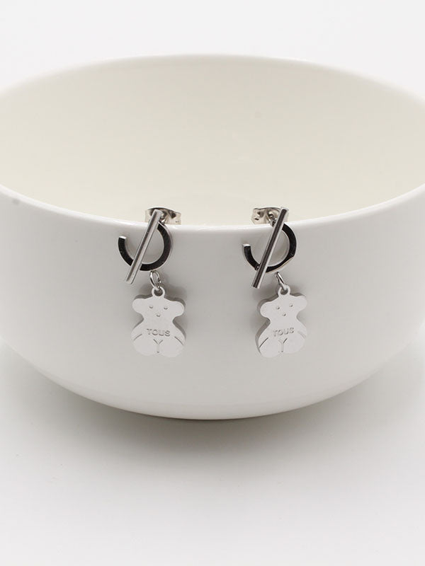 حلق توس بندنت لوقو حلق دبدوب فضي