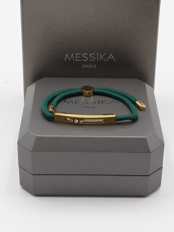 اسوارة ميسيكا روب ذهبي rope اسواره messika اخضر