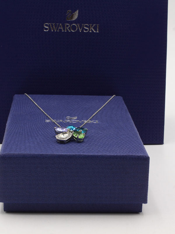 سلسال سواروفسكي فراشة بلو ستونز سلسال Swarovski