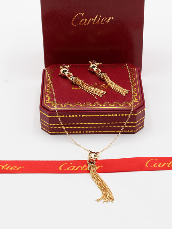 طقم كارتير تايقر الجديد اطقم CARTIER ذهبي